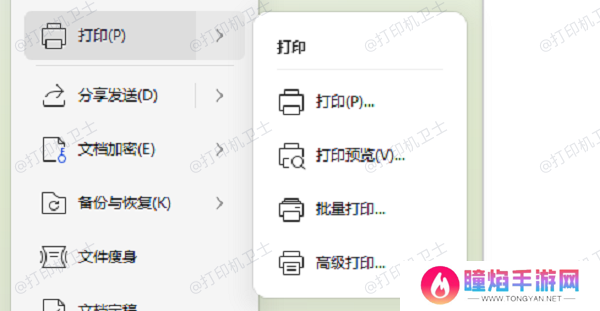 打开打印文件